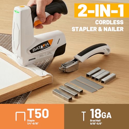 BATAVIA 2-in-1 Cordless Staple Nail Gun
