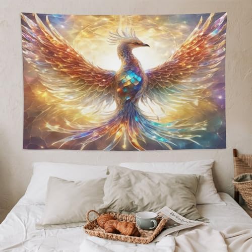 Tapis mural esthétique phénix à impression 3D : l'élégance textile grand format - 6