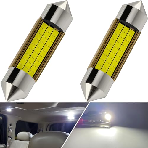 Gorromp White LED Dome Map Light Bulbs for Ford F150 1995-2014, 2000-2014 F250 F350 F450 F550 Super Duty Pickup Trucks Interior Dome Map Lamp Bulbs Replacement D1FZ13466B
