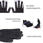 TRENDOUX Winter Gloves for Men Women - Upgraded Touch Screen Cold Weather Thermal Warm Knit Glove for Running Driving Hiking - Image 3