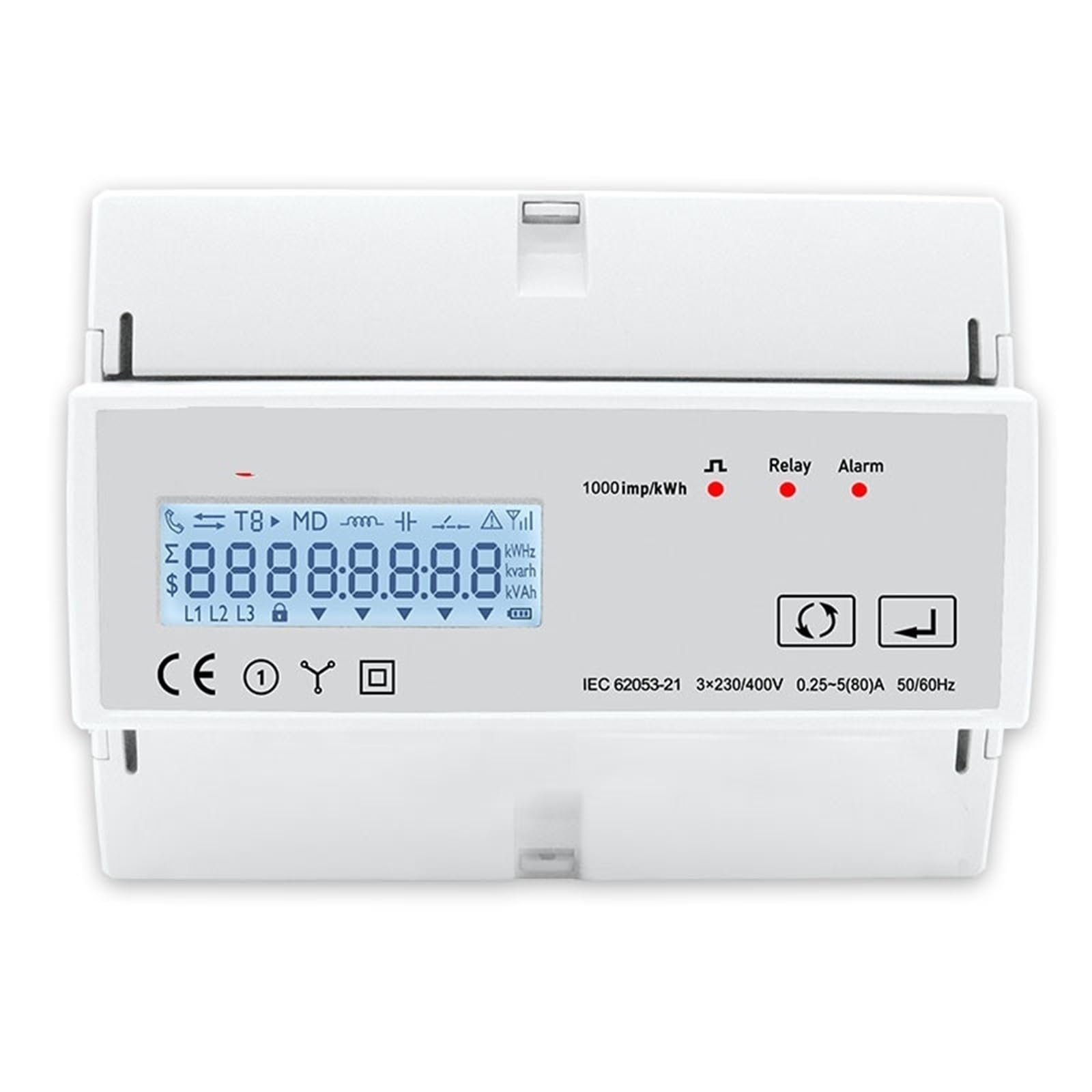 TAC7361C 230V 80A trójfazowy miernik energii inteligentny miernik mocy (1 szt.)
