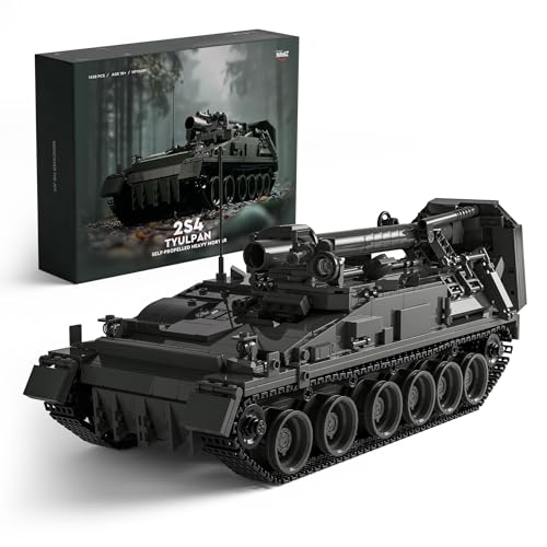 Nifeliz 2S4 Military Tank Building Model, Self-Propelled Heavy Mortar Set for Adults, Collectible...