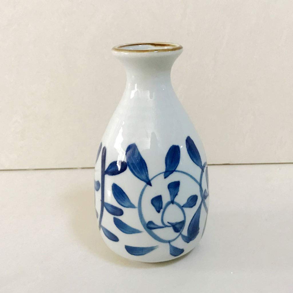 CUNTO Tazza per Sake Set da 6 Pezzi Set per Sake Artigianato Tazza per Sake Set per Sake Freddo/Caldo/tè/Sake Pentole per Sake Bianche
