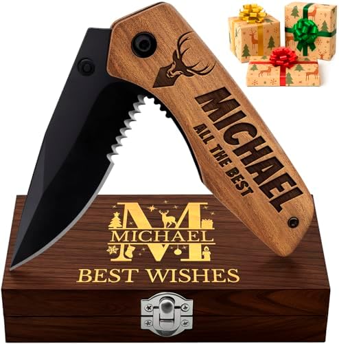 Custom Pocket Knife for Men and Women - Personalized Idea Gifts f...