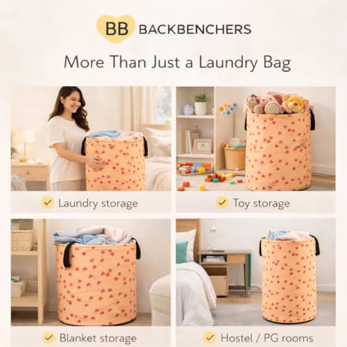 Image of Laundry Bag /Laundry Basket /Clothes Storage Box /Storage Basket /Storage Bag, 48L (Brown-3)