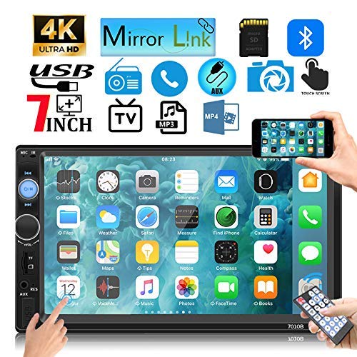 Leadfan Double Din Car Stereo Touch Screen with Bluetooth FM Radio MP5/4/3 Player
