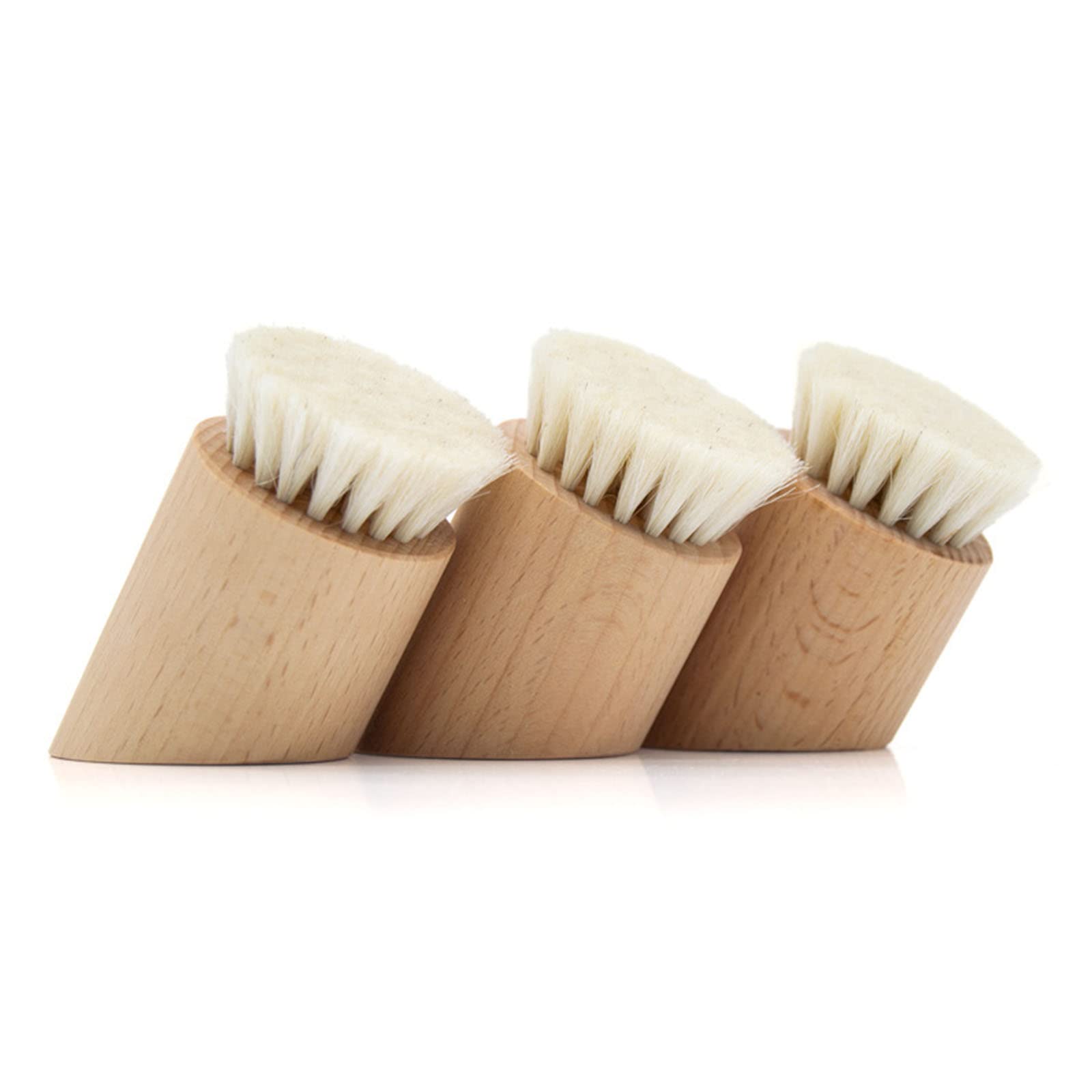 Wooden Face Brush For Facial Blackhead Remover Pore Face Massage Cleansing Exfoliator Face Scrub Washing Br