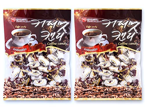 Caramelos coreanos sabor café 22.5 oz 2 packs miniatura 1