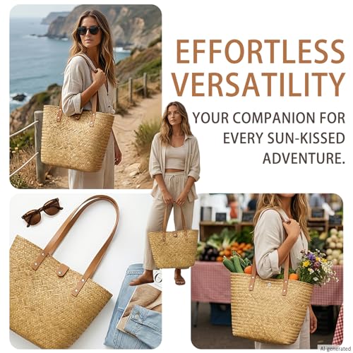Bolso de hombro tejido Beurlike para mujer miniatura 5
