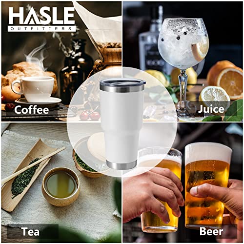 Image of 30oz Tumbler Stainless Steel Coffee Tumbler Double Wall Vacuum Insulated Travel Mug with Lid (White, 4 Pack)