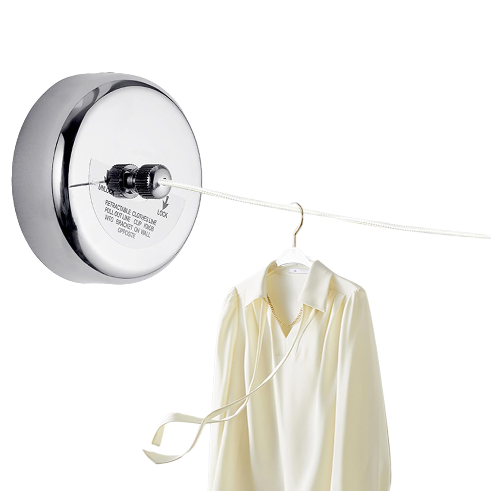 Corde à linge extérieur pliable portable solide pour voyage et balcon
