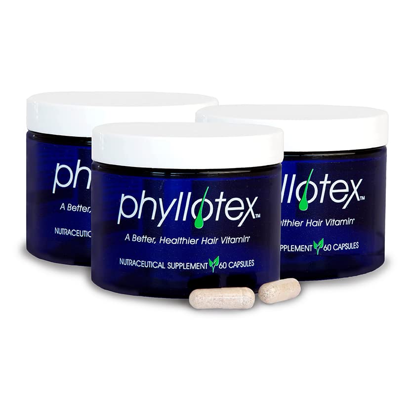PHYLLOTEX4 Phyllotex - Vitaminas para el crecimiento del cabello para mujeres y hombres, suplementos para el cabello visiblemente más grueso, más