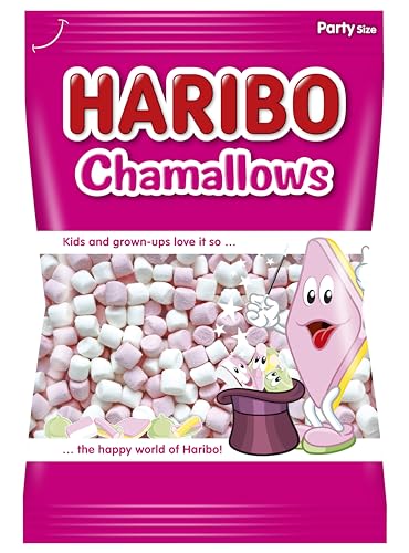 Haribo Chamallows Mini Pink & White Retro Kids Sweets 1kg miniatura 1