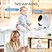OLTEC Security Camera WiFi Wireless IP Surveillance Camera Baby Video Monitor 1080p hd PTZ Indoor pan tilt Dog cat pet Remote Cloud Control Audio Nanny Move Motion Nursery Puppy Home
