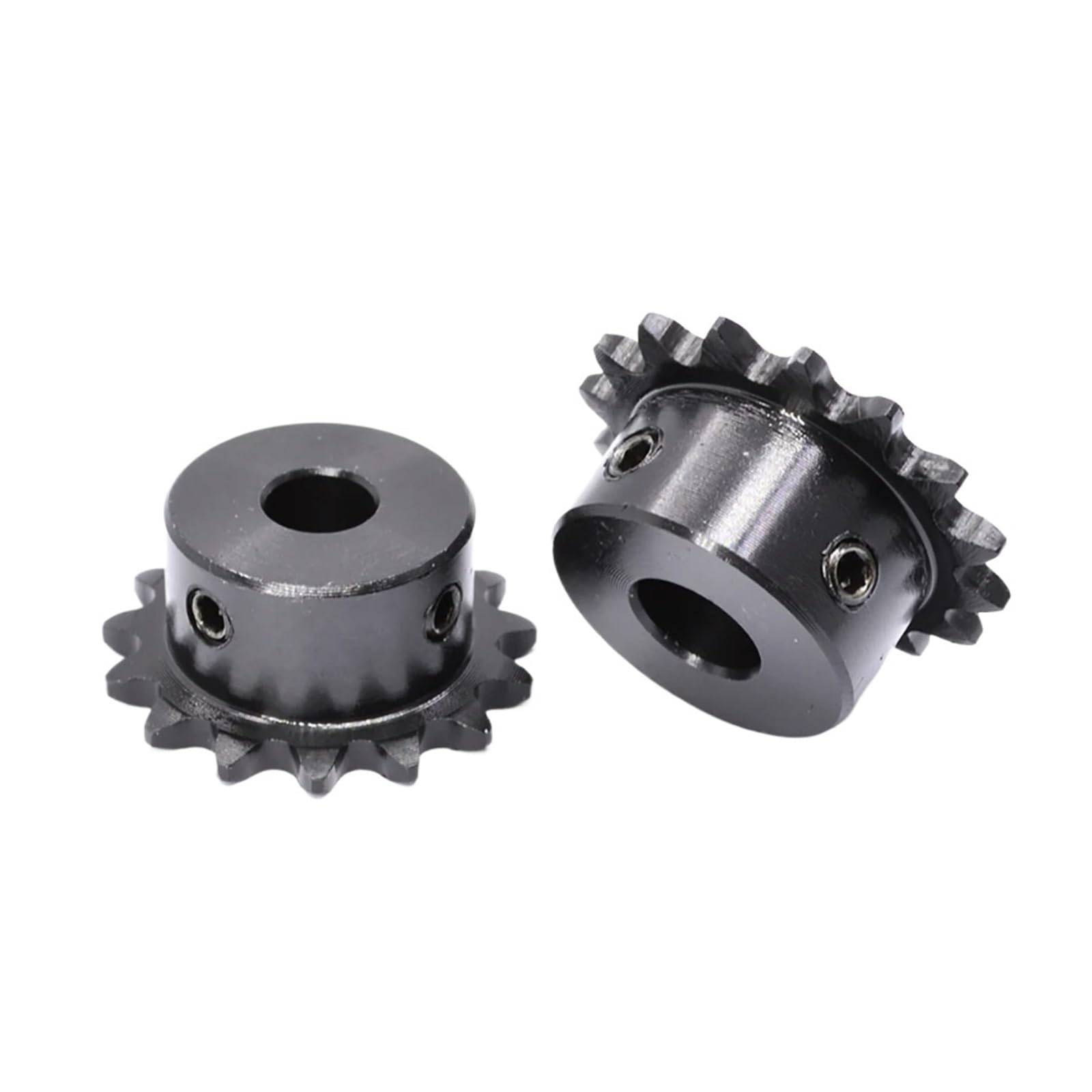 Bevel Gear Pinion Hardware Mechanical 04C 15Teeth - 30 Teeth Sprocket Wheel 45# Steel Industrial Chain Gear with Top Wire Motor Chain Drive Bore 15mm(04C-21 Teeth)
