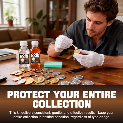 Kit de limpieza para monedas JAOJAO con 120ml limpiador y accesorios miniatura 2