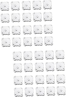 NOLITOY 40 Peças De Botões Magnéticos Para Roupas Fechos Magnéticos Para Bolsa De Ameixa Kit De Fabricação De Roupas Fechos Magnéticos Para Bolsa Fechos De Pressão Magnéticos Fecho