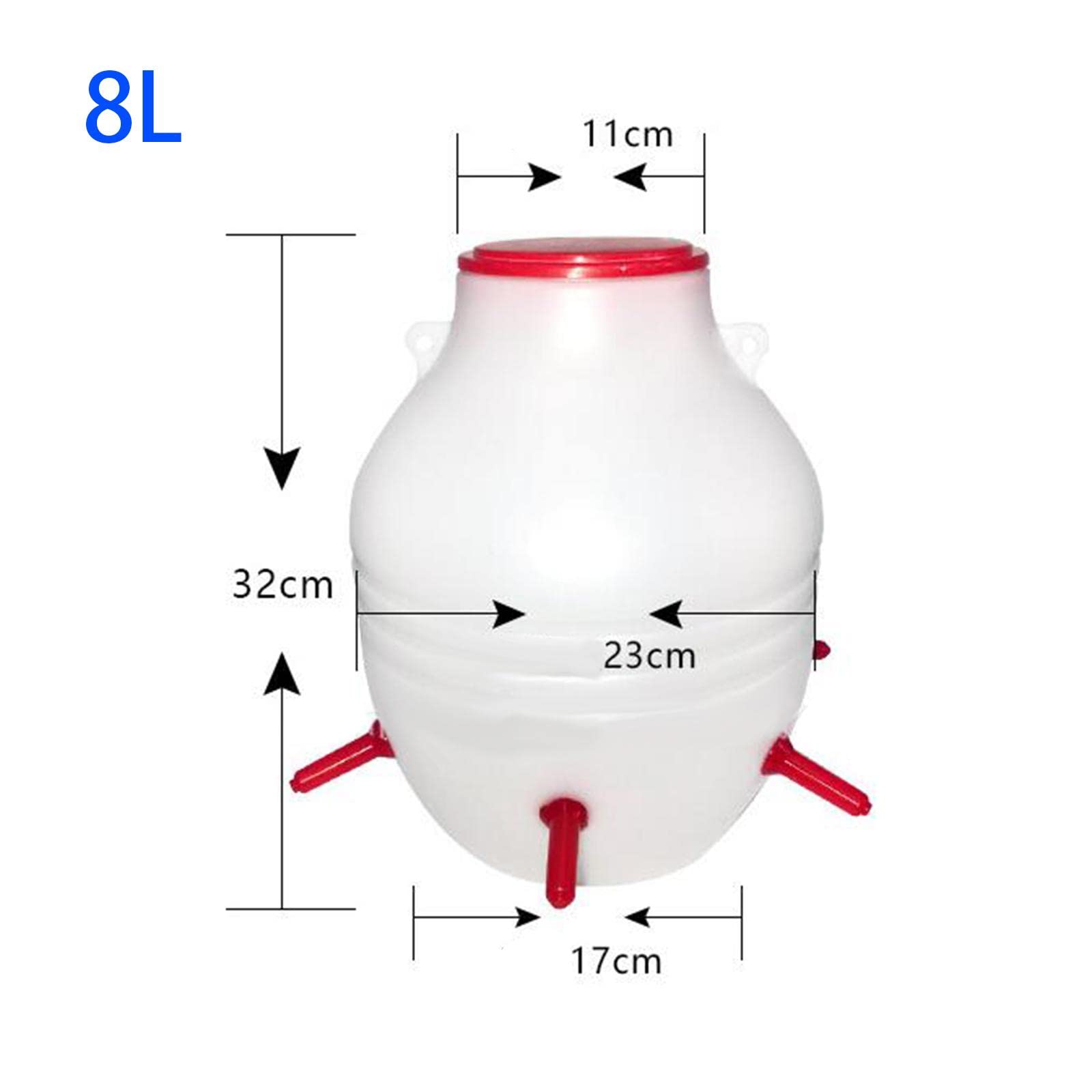 Comedero para Corderos con Cubo, Biberón Y Accesorios de Gran Capacidad de 6-8 Litros para La Alimentación.