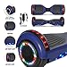 cho Colorful Wheels Series Hoverboard Safety Certified Hover Board Electric Scooter with Built in Speaker Smart Self Balancing Wheels (Blue)
