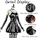 Black Dress Misa Amane Role Playing Costume - Fashion Strap Uniform Dress Set Suitable for Halloween and Role Playing (Black+wig, S)