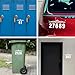 Reflective Mailbox Numbers 3 Inch (0-9) for Outside House Address Number Stickers for Mail Box White Self-Adhesive Stickers-Waterproof and UV Resistant Signs, Door, Address Farmhouse Decor(6 Sets)