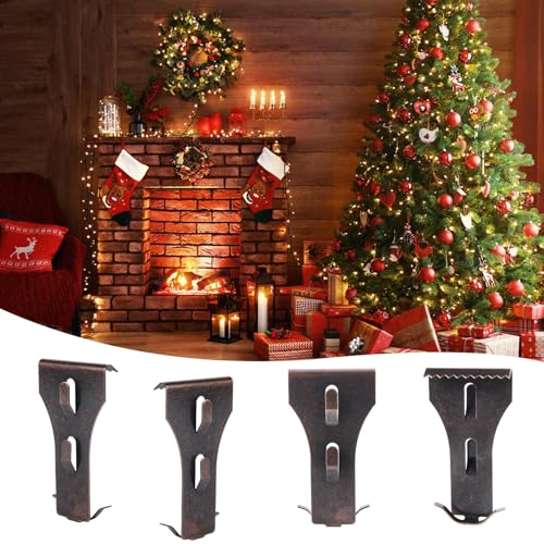 Image of Brick Wall Hooks for Hanging Brick Wall Clips Brick Wall Hanger No Drill Outdoor Fit 2-1 /4 to 2-3 /8 inch Height Metal Brick Clamps for Outside Home Decor(8pcs)
