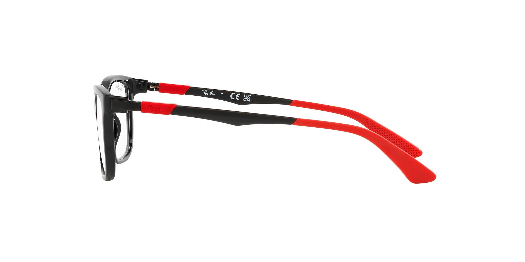 Ray-Ban Damskie kwadratowe okulary Ry1549, soczewki czarne/demo, Czarny obiektyw/Demo