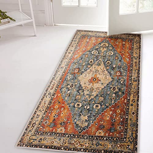 Tapete decorativo Boho 2 x 4 pies lavable a máquina miniatura 5