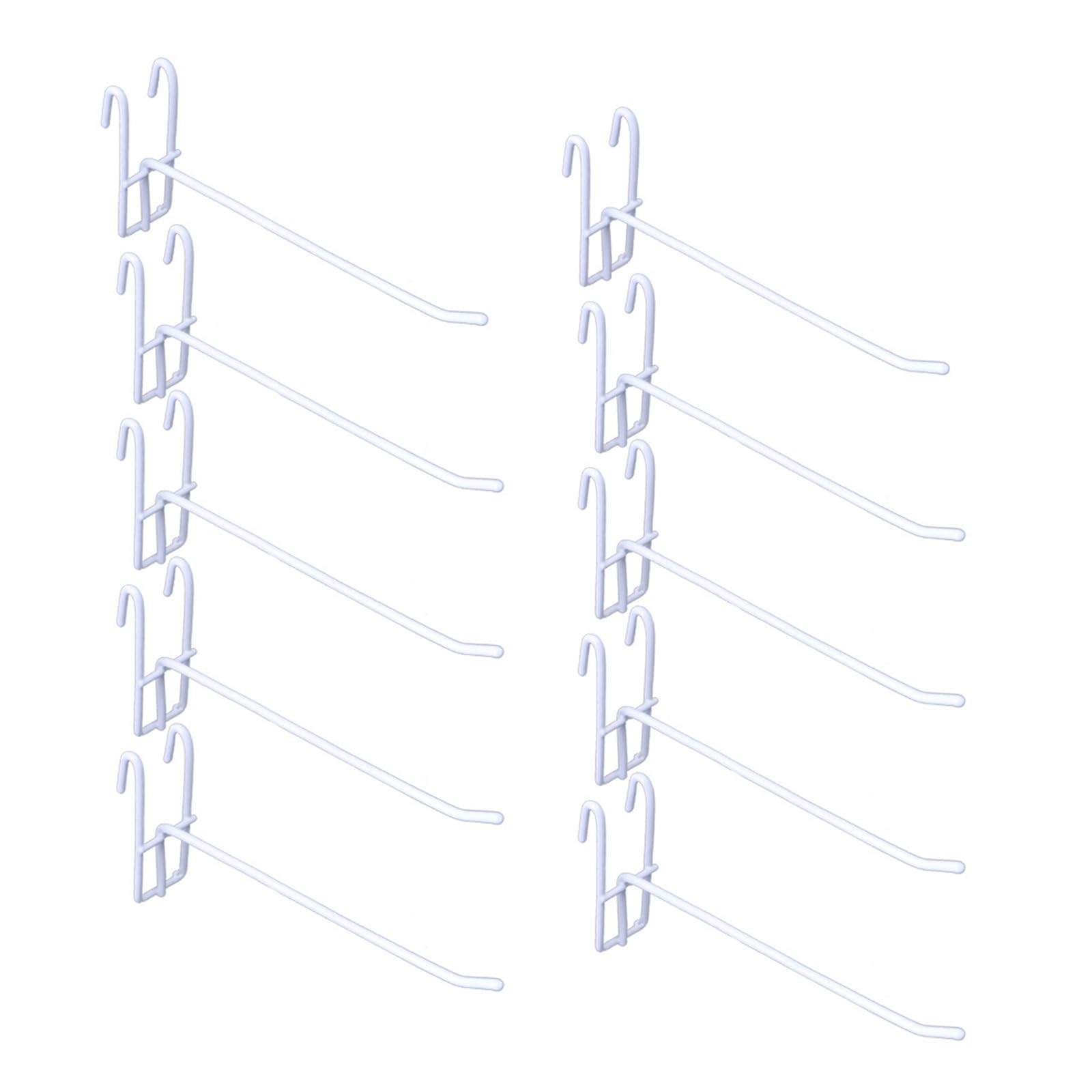 Limtula 10pcs Supermarket Pegboard Hooks Mesh Panel Hangers Wear-Resistant Storage Hook for Jewelry Organization Jewelry Accessory