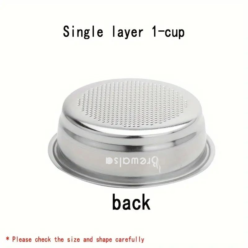 Image of 51mm Non Pressurized Filter Basket, Single Cup / 1cup for 51mm Portafilter, 10 Grams of Powder Capacity, Coffee Basket, Delonghi Dedicca