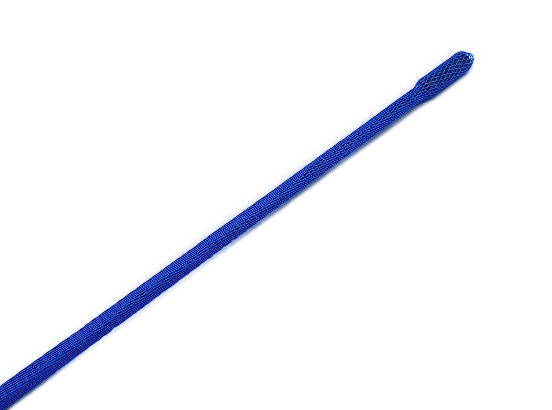 Tuyau en maille - Diamètre : 15-25 mm - Bleu - Filet de protection de surface - 20 m de découpe - Modèle 21 g/m²