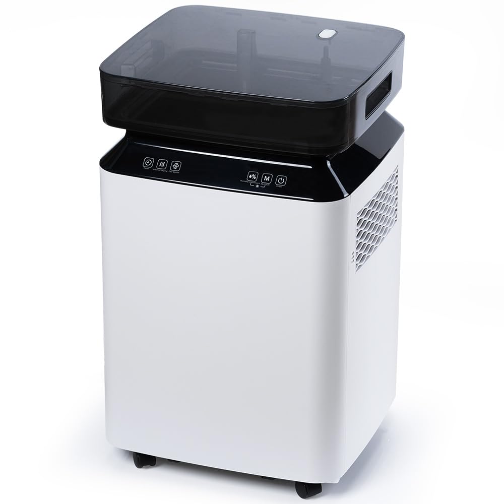 Katenpo Deumidificatore Industriale Professionale Elettrico: 80L/24h per Grandi Ambienti 170㎡Pompa Scarico Continuo Antimuffa Portatile con Ruote per Casa/Bagno/Ufficio/Garage/Cantina/Stanza/Armadio