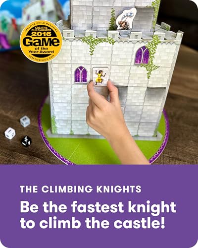 SimplyFun The Climbing Knights - Juego de Mesa Estratégico para Escalar Castillos con Caballeros Magnéticos, Peones Guardias y Componentes Premium - 2 a 4 Jugadores, Edad Recomendada: 8 Años en Adelante miniatura 2