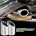 2Pcs Car Stainless Steel Tailpipe Trims Exhaust Muffler Tail Pipe Tip for Mazda CX-5 CX-4, Car Exterior Decoration Chrome - Make sure the outer diameter of your original exhaust pipe is 8cm/3.15inch