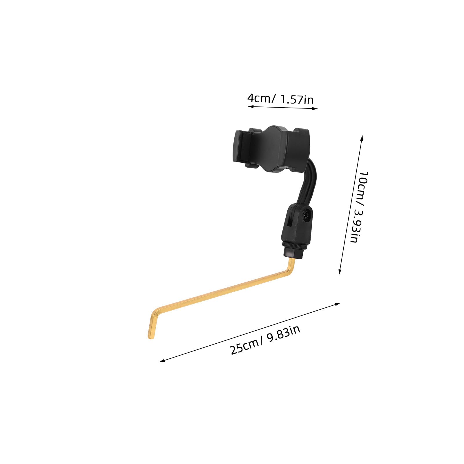 Supporto per Cellulare per Sassofono Clip Lyre, Design Portatile in Abs e Acciaio Inossidabile, per Esercitazioni a Casa e Performance All'aperto