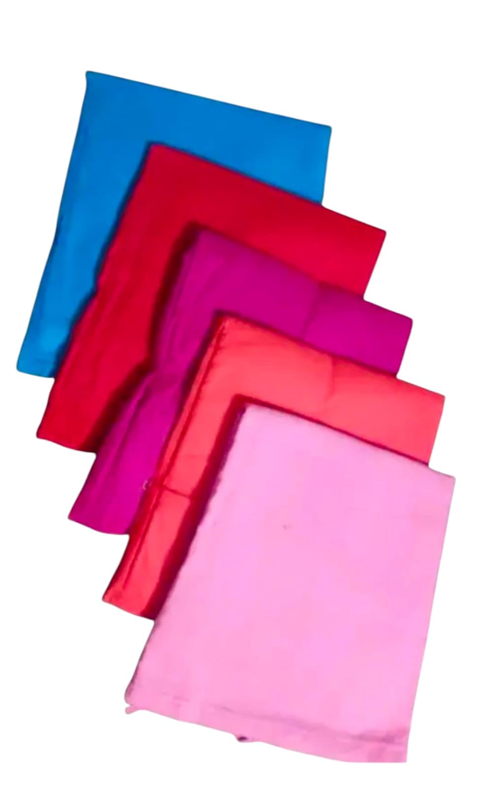 LadyAura39 Cotton Petticoat for Saree,Womens in Skirt, Multi-Colour Pack of 5, Pink Blue Red Shades-picture-35