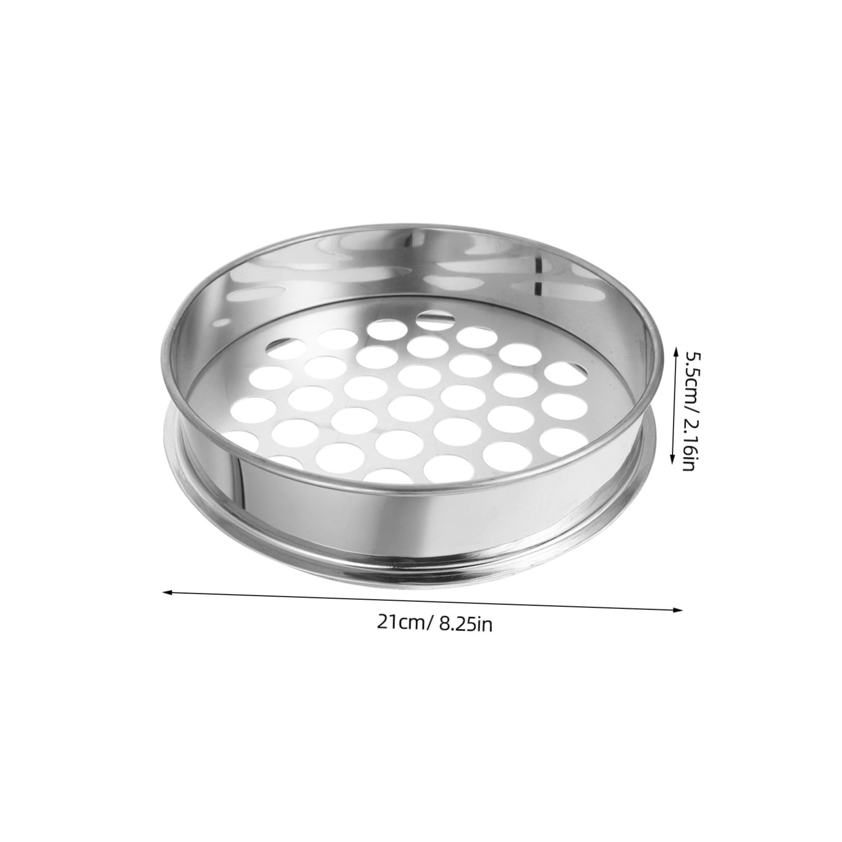 Wakauto Stainless Steel Round Mesh Sieve for Blueberry Grading Multi Purpose Sifting Tool for Home and Outdoor Use and Easy to Clean Sieve for Beans and More