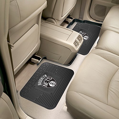 NBA Brooklyn Nets Vinyl Utility Mats, Black (2-Pack)