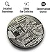 Collector's Edition Bitcoin Coin - Commemorative Cryptocurrency Collectible in Protective Acrylic Display Case - Perfect for Crypto Enthusiasts, Coin Collectors, and Gifts (Silver)