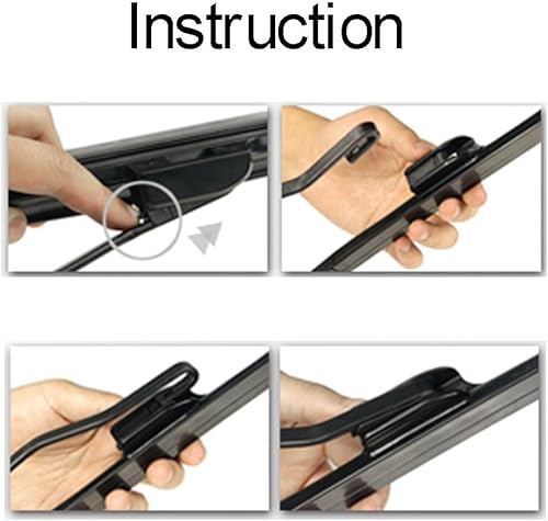 Miniatura 4 de Limpiaparabrisas delantero de automóvil compatible con Nissan Qashqai J11 2013-2020 limpiaparabrisas limpio para ventanas, cepillos de lluvia de 26