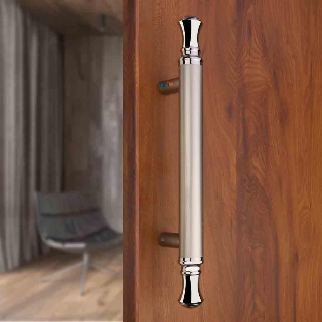 FERIO Dual Tone Main Door Handles Glass Door Handle Main Door Handel | Door Handle for Bedroom, Home & Offices (Satin & Chrome, 14 Inch, Pack of 1) (B0CV7QY749) Amazon Price History, Amazon Price Tracker