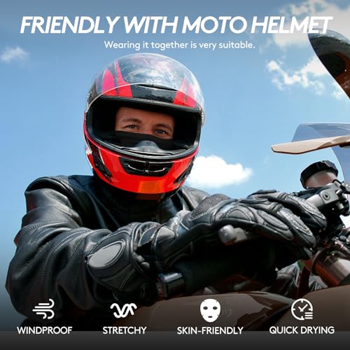 Neck Gaiter Bandana Face Mask: 6 Pack Cooling Gator Mask Ski Neck Scarf Breathable Face Cover Balaclava2