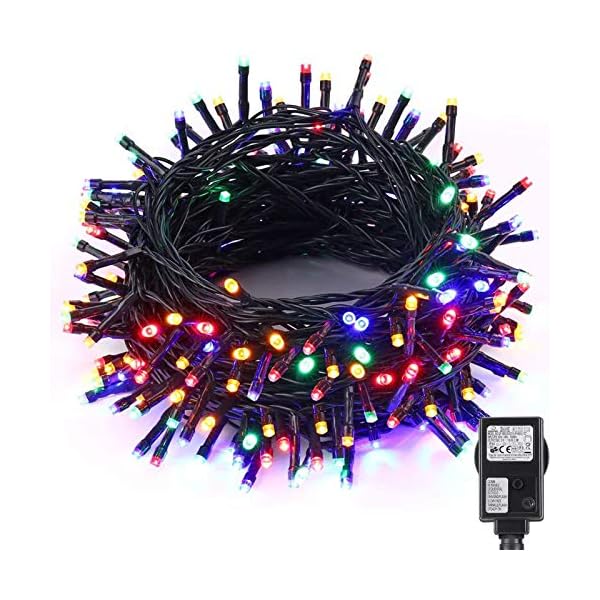 Qedertek Weihnachtsbaum Lichterkette Außen/Innen