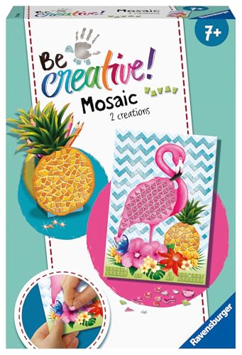 Ravensburger 18240 BeCreative Mosaik Tropical, DIY für Kinder ab 7 Jahren