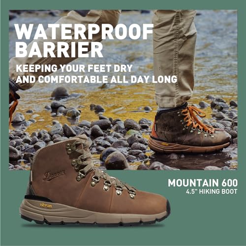 Image of Danner Mountain 600 Hiking Boots for Women - Waterproof, Durable Suede Upper, Breathable Lining, Triple-Density Footbed & Vibram Traction Outsole | Durable Suede Upper, Breathable Lining, Triple-Density Footbed & Vibram Traction Outsole