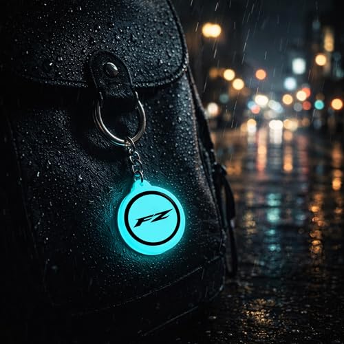 Image of Mi Glow Store Glow in Dark Keychain for Bike Men | Gift for Man | Bike Accessories | Charges in Light Glows in Dark | Key chain for Bike