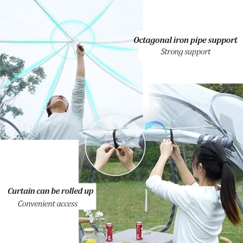Pop Up Bubble Tent para 1 persona color gris miniatura 4