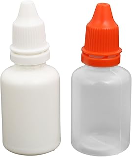 Aexit 20ml PE gauge Plastic Round Squeezable Dropper Dropping Bottle Container 2pcs