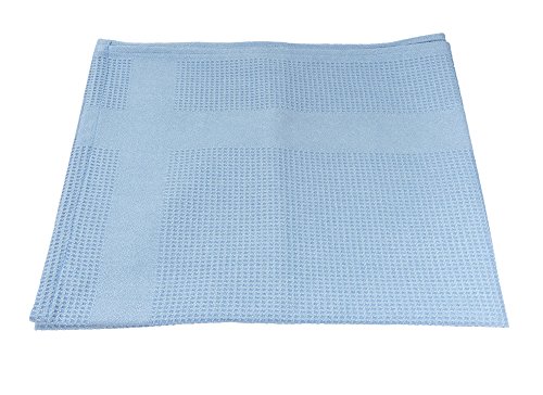 GBPro azul extra grande seco acabado gamuza de microfibra (70 x 50 cm) sin pelusas para cristal, superficie lisa