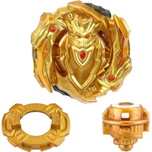 Image of String Launcher Set- B00-129 Gold Cho-Z Achiless 0 Dimension (Gold) + 1 Way String Launcher + Toy Storage Box